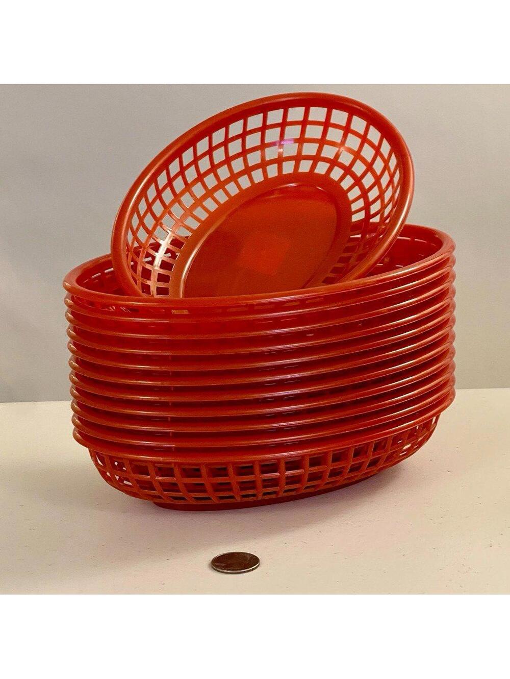 12 Oval Fast Food Baskets